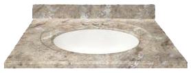 Cultured Marble Single Bowl Countertop